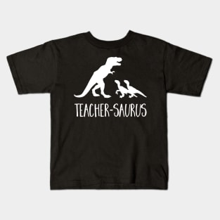 Teachersaurus Funny Trex  Raptor Animal School Kids T-Shirt